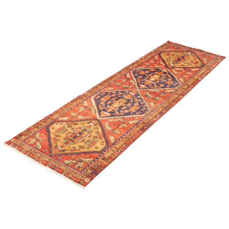 Tapis unique en cuivre fait à la main 3 pi 6 po x 10 pi 8 po Konya Anatolian