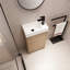 Ensemble de meuble-lavabo simple 18,57 po avec plateau en céramique Peotone