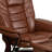 Shebeen Faux Leather Swivel Recliner-125065192