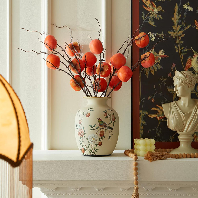 Vase à fleurs en céramique rétro