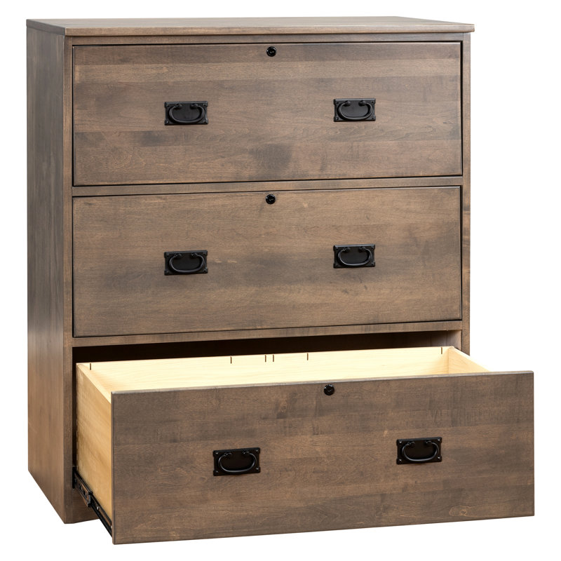 3 - Drawer Lateral Filing Cabinet, Gray