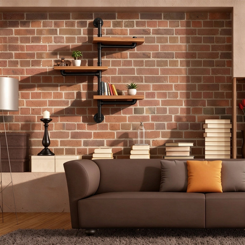 Industrial Pipe Shelves
