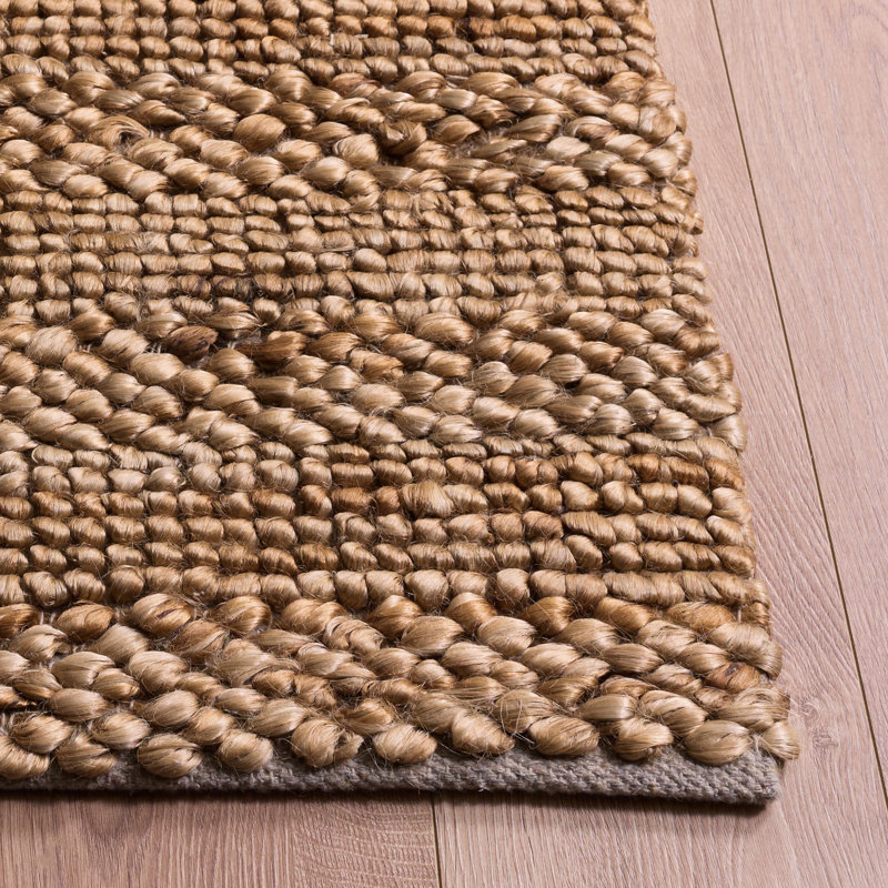 Tapis en jute / coton Khamir, Carré 6 pi