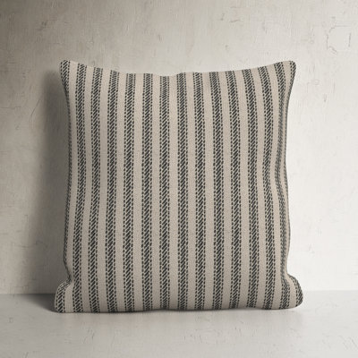 Percy Striped Cotton Pillow Cover