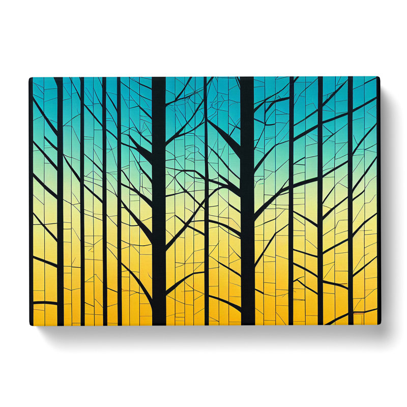 Exceptional Abstract Forest - Wrapped Canvas