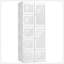 Garde-robe portable, armoire de chambre pliante, organisateur de rangement de vêtements avec 8 compartiments cubes, tringle, portes magnétiques