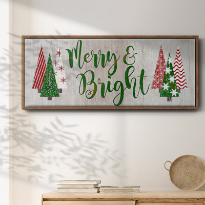 Merry & Bright - toile encadrée