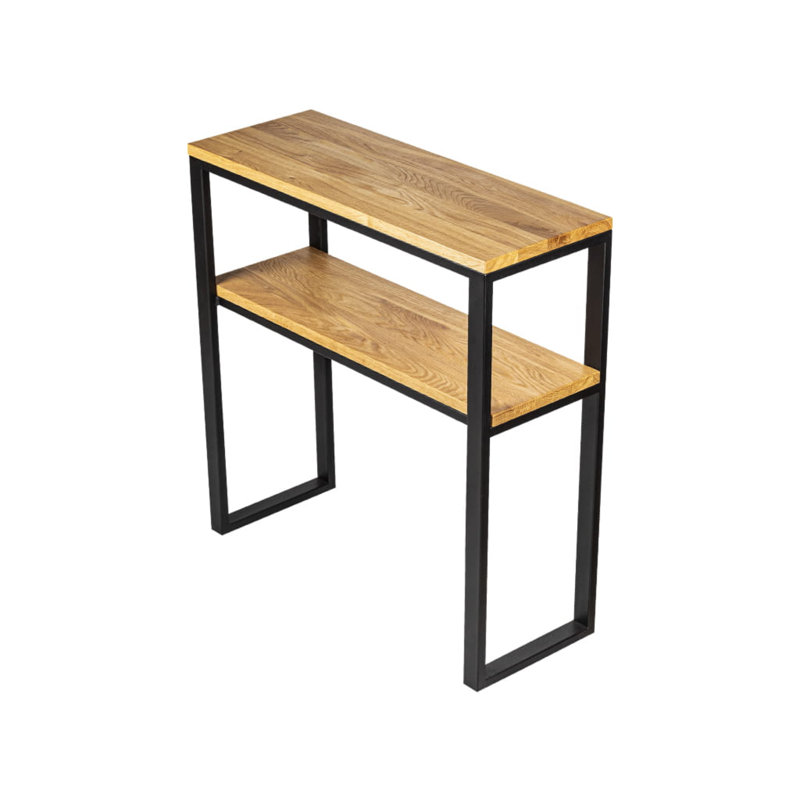Mcgahan 80cm Solid Wood Top Console Table