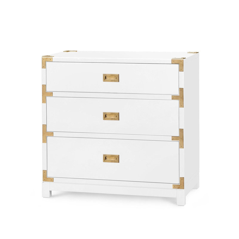 Victoria Accent Chest, White