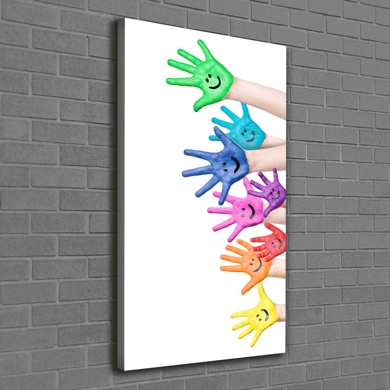 Painted Hands - Wrapped Canvas Print