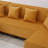 Modern U-Shaped Sectional Sofa With RGB LED Light Strip And Six Pillows For Spacious Living Room Comfort, Sectional-1453170030