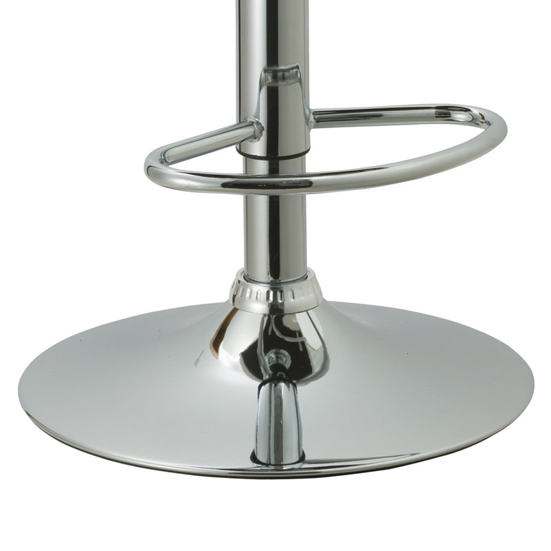 Gleneagles Swivel Upholstered Adjustable Height Counter Stool with Metal Frame, Black