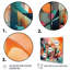 Eulalie - Visions abstraites rouges et vertes de l'espace sur toile-88519460-88519461