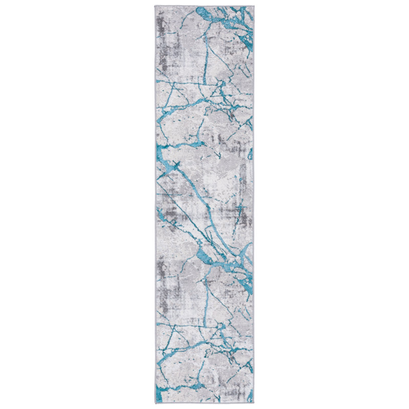 Nevzeta Performance Abstract Rug, Runner 2' x 8'