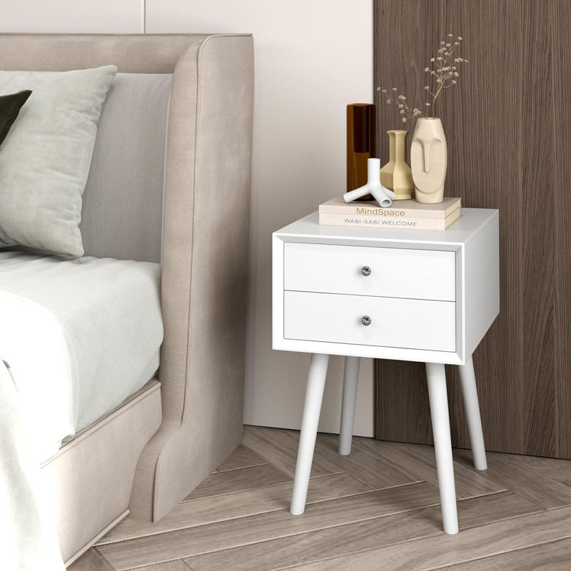 Preisser End Table, White