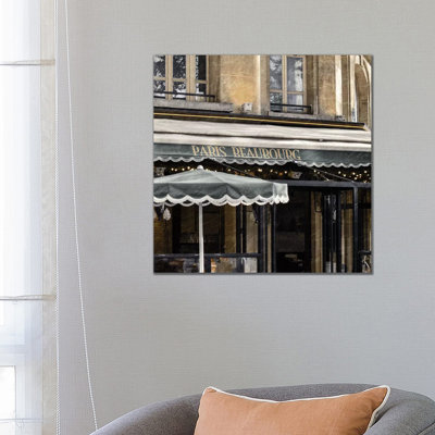 Paris Cafe I by Kimberly Allen - Wrapped Canvas Print