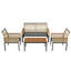 Wicker 4 - Person Garden Lounge Set-1689412344