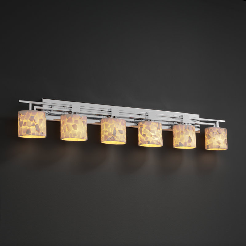 Rithish 6 - Light Bath Bar, Oval, Nickel