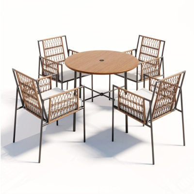 Ensemble repas d'extérieur 5 pièces 5 pièces