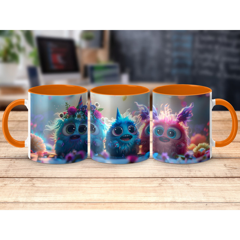 Ceramic Coffee Mug, Orange