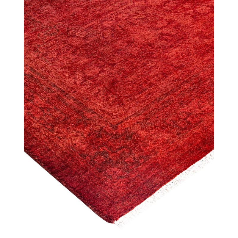 Overyed One-of-a-Kind Runner 2'7" X 12'1" Hand Knotted Area Rug