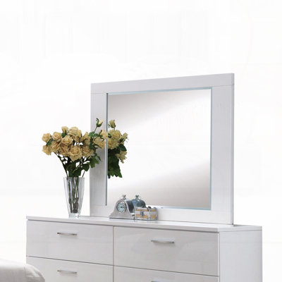White Finish Mirror