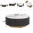 Jahnea Round Coffee Table with Storage, 2 Drawers-988973400-988973399