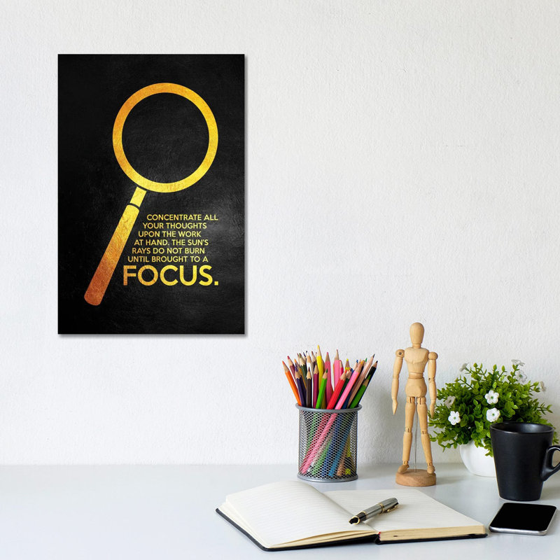 Focus 1 Piece Wrapped Canvas Wall Art, 20.32 cm H x 30.48 cm W