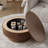 Round Drum Coffee Table with Storage-389920642-393056295
