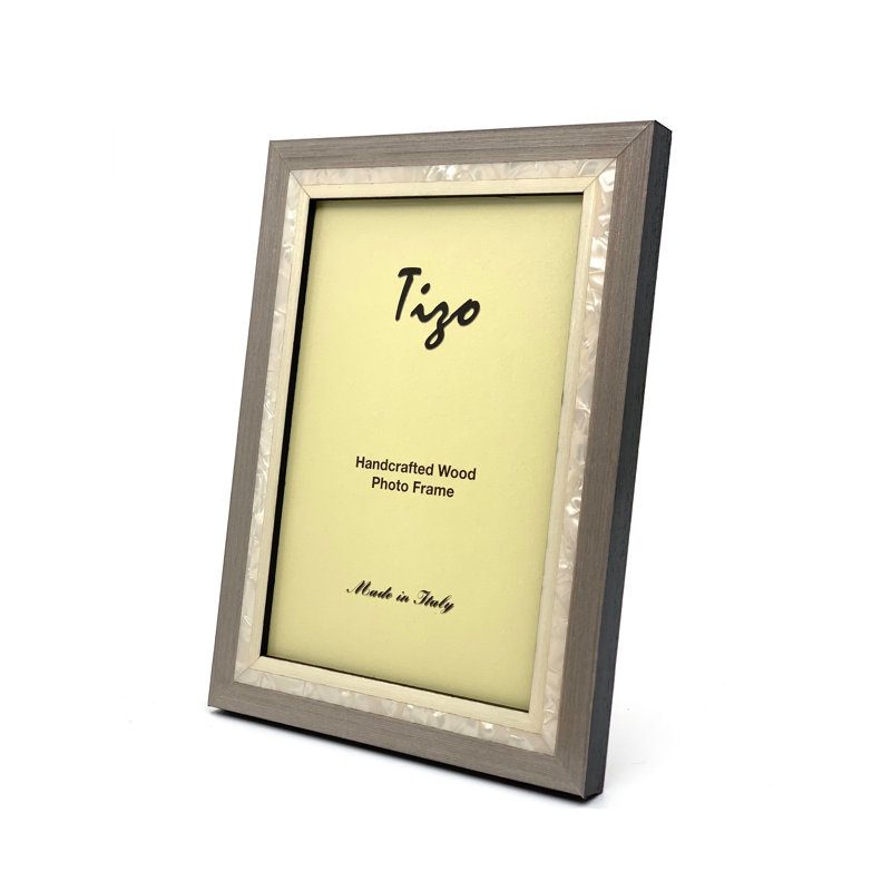 Wood Picture Frame, 5" x 7", Gray