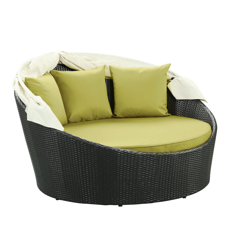 Lit de jour d'extérieur Siesta Canopy Espresso Peridot