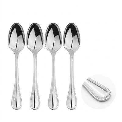 Cutlery Sets Stainless Steel 18/8 Spoon 4pc Set Catering Bead