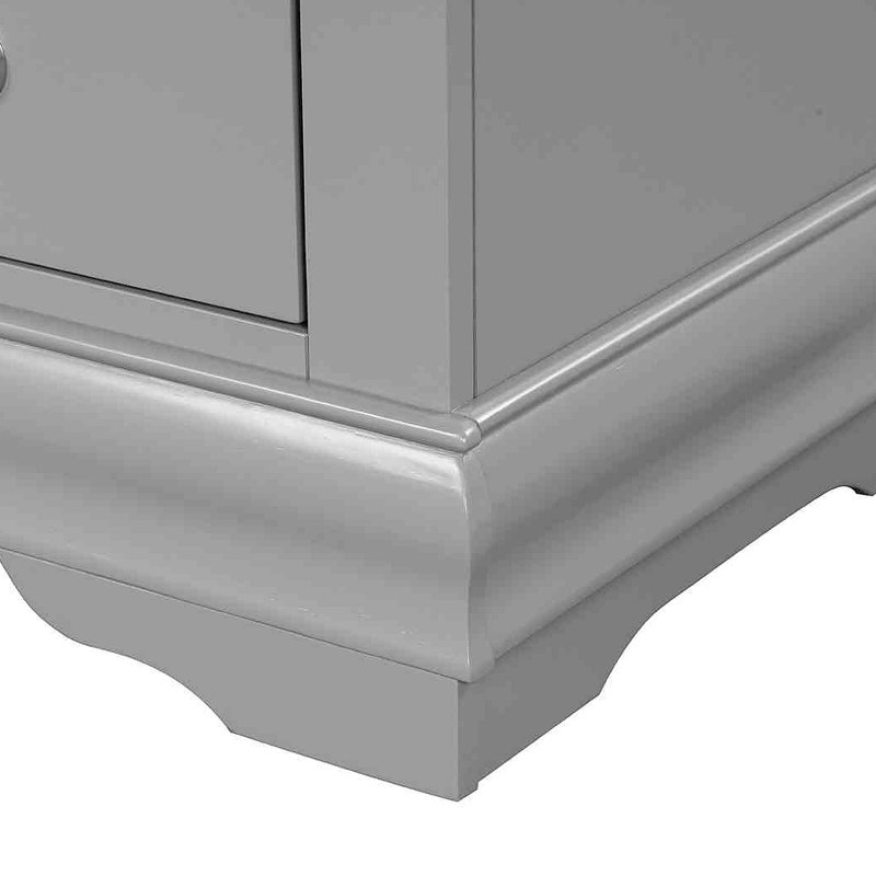 Table de chevet 1pc, Gris