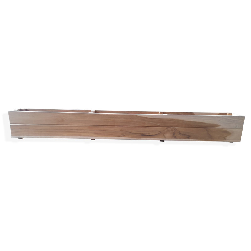 Mervela Handmade Wood Window Box Planter, 6.13" H x 48" W x 5" D