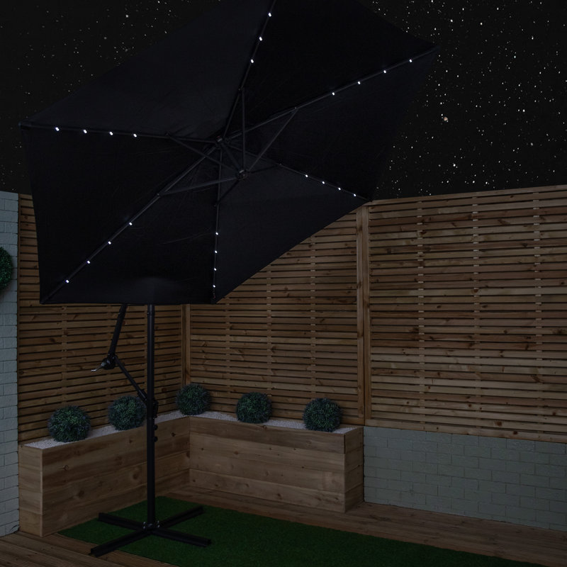 Samuel Alexander Cantilever Parasol, Black, 300cm W x 300cm D