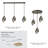 3-Light Round Canopy - Dark Smoke Finish-121780824