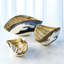 Pleated Bowl-Amber/Blue Filigree-57972692