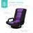 Alba 360-Degree Swivel Gaming Floor Chair w/ Armrest Handles, Foldable Adjustable Back-1386136335