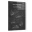 «Paper Plane Blueprint Vernis Chalkboard», art mural en verre acrylique-1581032343