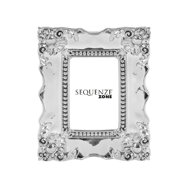 Embossed Picture Frame, Silver