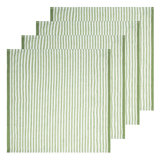Adamsburg 100% Linen Striped Square Napkin