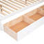 White Over Full Bunk Bed With 3 Drawers, Desk And Wardrobe - Space For Sleepovers, Shelves In Staircase, Pole Wardrobe, Wood Construction L-Shaped Bed, Storage Portable Desk, Guardrail , Solid Pine
