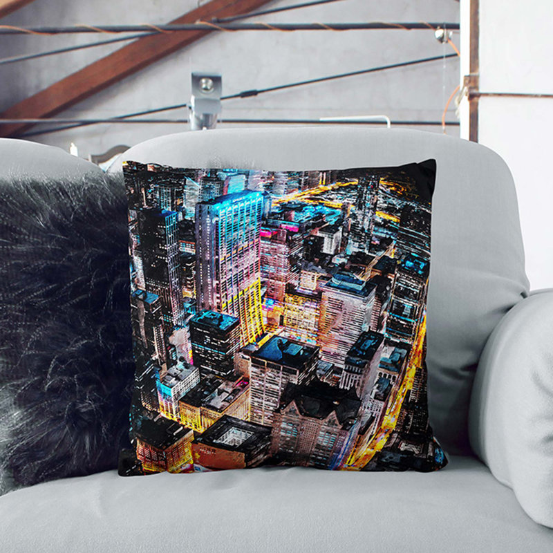 Square Throw Cushion, 55cm H x 55cm W x 20cm D