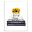 « mode motif jaune fleur bookstack blue », impression-45198224-45198223