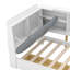 Lit plateforme simple en bois avec tête de lit avec rangement, tablettes et 2 tiroirs, blanc-1089278557-1089278556