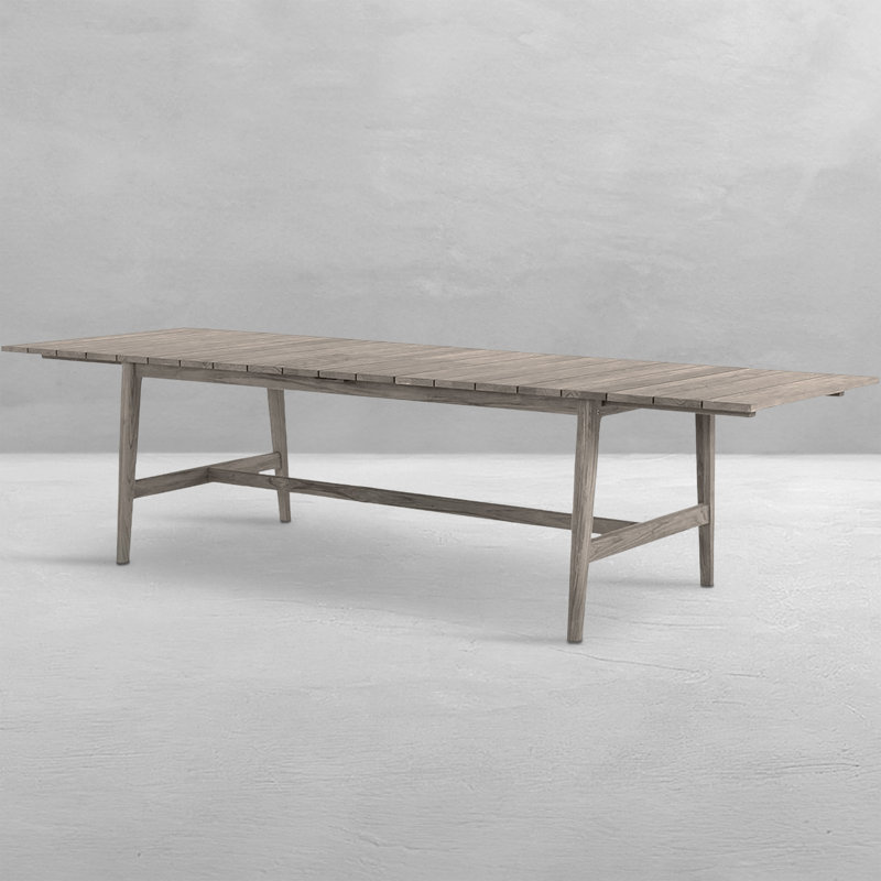 Coast Outdoor Dining Table, Oyster Teak