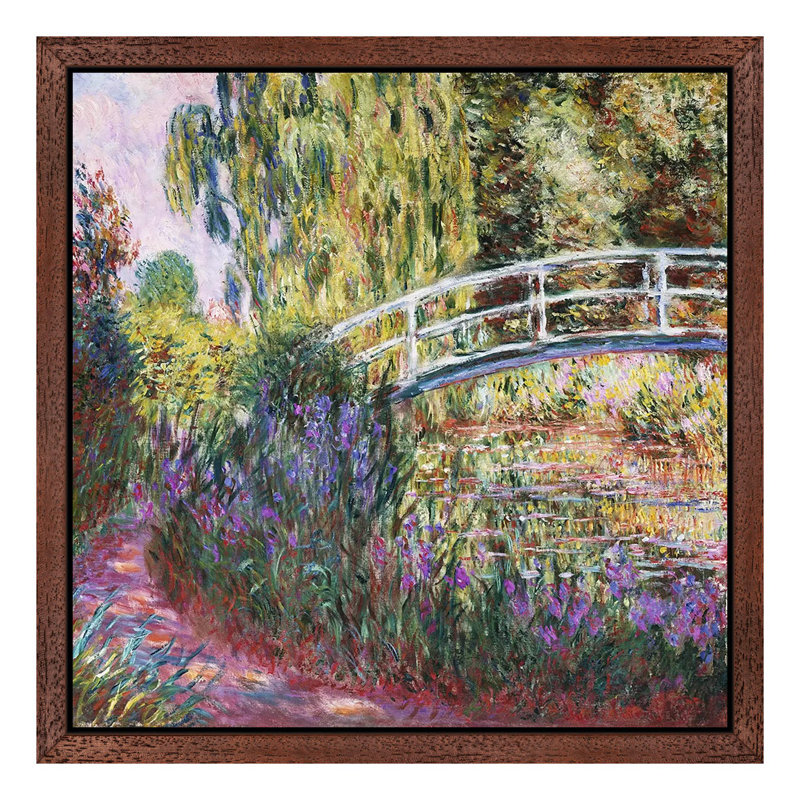 Print on Canvas, 45.72 cm H x 45.72 cm W x 4.445 cm D, Brown Floater Framed