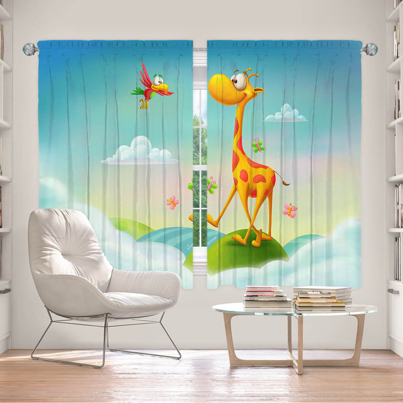 Battarbee Room Darkening Curtain Pair, L 56 po x L 78 po