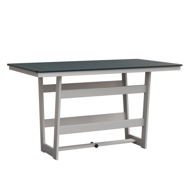 Berlin Gardens Hudson 70″ Rectangular Bar Table, 38.87" H x 70" W x 40" D, Berry