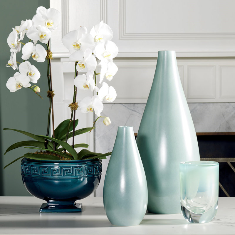 Handmade Ceramic Table Vase, 25.5" H x 11" W x 11" D